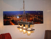 Pallet Wood 3 Bulb Light
